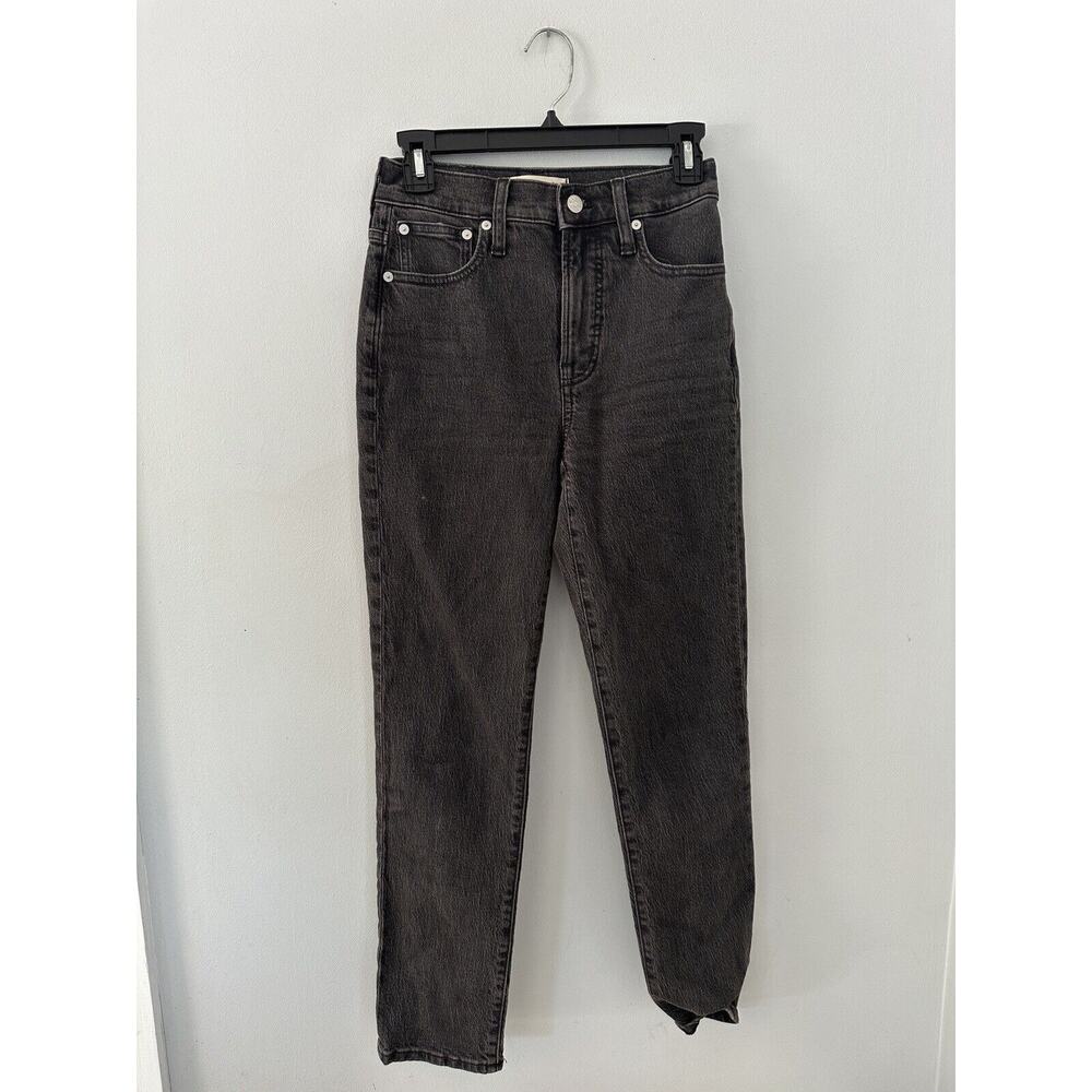 Madewell The Perfect Vintage Jean Womens 23 High Rise Crop Gray Stretch Denim
